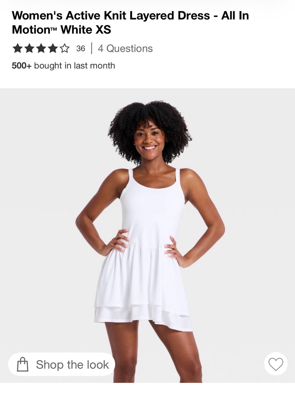 White Sleeveless Tiered Skater Dress with Shorts
